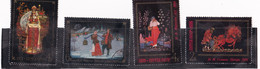 RUSSIAN STAMP COLLECTION 1977 FEDOSKINO 1972 FEDOSKINO 1934 MAKARICHEV 1976 FOLK TALE PAINTING 4K 6K 4K 2K PERFORATED - Neufs