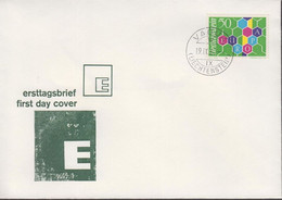 1960. LIECHTENSTEIN. EUROPA CEPT 50 Rp. FDC VADUZ LIECHTENSTEIN 19.IX.60. (Michel 398) - JF432825 - Brieven En Documenten