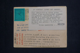 FRANCE - Enveloppe Avec Timbres De Grève De Saumur En 1953 - L 131800 - Documentos