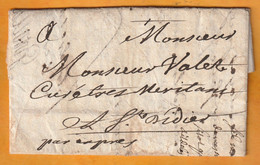 1761 - PAR EXPRES - Lettre Pliée Avec Corresp De 3 Pages De Grenoble Vers Saint Didier, Isère ? - 1701-1800: Précurseurs XVIII