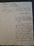 Papier Timbre FRIBOURG EN BRISGAU AN 10 SOULTZ 68 Généalogie BONAL  émigre - Lettres & Documents