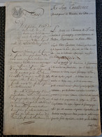 Papier Timbre LEPUIX 1807 Giromagny Ministre Des Cultes - Lettres & Documents