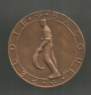 Médaille, Sports ,PELOTE BASQUE, Bronze ,87 Gr. ,dia. 58 Mm , 2 Scans , Graveur : LAY. , Frais Fr 3.35 E - Other