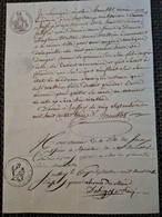 Papier Timbre JUSSEY 1813 HOPITAL MILITAIRE MEDECIN CERTIFICAT - Brieven En Documenten