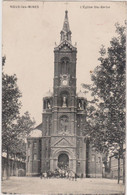 62  NOEUX LES MINES  - Eglise Sainte Barbe -  CPA N/B  9x14 BE - Noeux Les Mines