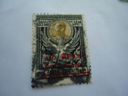 SIAM THAILAND USED  STAMPS KINGS OVERPRINT  WITH  POSTMARK - Siam