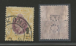 HONG KONG PERFINS - 30c Stamp With Perfin Of Hong Kong / Shanghai Bank. - Autres & Non Classés