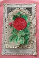 Canivet - Sainte Anne D’Auray . Porte Peinte D’une Rose, S’ouvrant Sur Une Image De Sté Anne - Devotieprenten