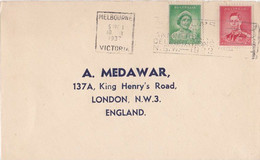 George VI & Queen Mary - On Letter Sent To England - Lettres & Documents