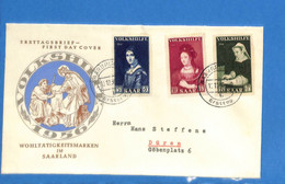 Saar 1956 Lettre FDC De Saarbrücken (G9274) - FDC