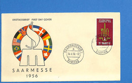 Saar 1956 Lettre FDC De Saarbrücken (G9284) - FDC