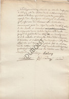 Blicquy/Leuze-en-Hainaut - Château De La Cattoire - Moulin D'Anfroidpont - Manuscrit - 1787  (V1735) - Manuscripts