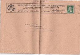 FRANCE  PERFORE/PERFIN  LETTRE DE PARIS - Storia Postale