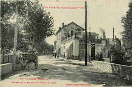 Loures * Route D'entrée De La Sation Et Hôtel De Paris * Café La Terrasse * Attelage - Other & Unclassified