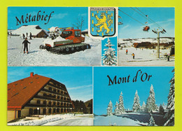 25 METABIEF Mont D'Or Vers Pontarlier Les Hôpitaux Neufs N°628 En 1984 Chenillard Dameur De Pistes Skieur Télésiège - Pontarlier