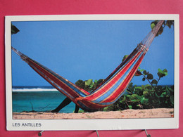 Visuel Très Peu Courant - Antilles - Le Hamac - Hammock On The Beach - R/verso - Autres & Non Classés