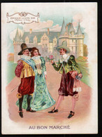 Chromo Au Bon Marché, LP 2, Chateau Costume, Epoque Louis XIII, Chateau D'Azay, Dim 160x116, Dos : 21 Septembre - Au Bon Marché