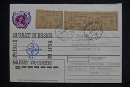 FEDERATION DE RUSSIE - Vignettes Militaire En 1996 Sur Enveloppe (Ifor / Bosnie)   - L 131848 - Covers & Documents