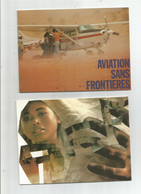 Aviation  Aviation Sans Frontieres 4 Cartes Doubles - Pubblicità