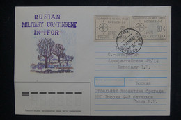 RUSSIE - Vignettes Militaire En 1996 Sur Enveloppe (Ifor / Bosnie)   - L 131853 - Cartas & Documentos