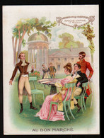 Chromo Au Bon Marché, LP 2, Chateau Costume, Epoque Empire, La Malmaison, Dim 160x116, Dos : 5 Octobre - Au Bon Marché