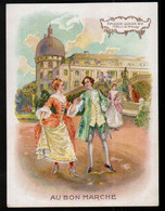 Chromo Au Bon Marché, LP 2, Chateau Costume, Epoque Louis XV, Chateau De Valencay, Dim 160x116, Dos : 5 Octobre - Au Bon Marché