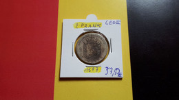 BELGIQUE 2 FRANCS 1887 VL ARGENT/ZILVER/SILBER NON NETTOYEE ONLY 150.000 EX.  COTES : 55€-225€-550€-1375€ ! - 2 Francs