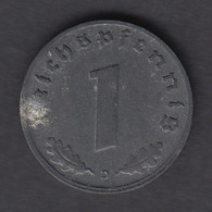 Germany 1 Reichspfennig 1943 D WWII Deutschland Allemagne #0877 - 1 Reichspfennig