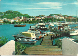 Porto Rotondo (Olbia) Scorcio Panoramico Porto, Pontile Con Yachts Ormeggiati - Olbia