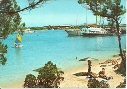 Porto Rotondo (Olbia) Scorcio Panoramico Spiaggia E Porto Con Yachts Ormeggiati - Olbia