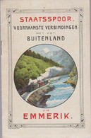 Vieux Papiers - Horaires - Staatsspoor - Pays-bas- Emmerik - Allemagne - Suisse - Italie -  Trains - En Néerlandais - Europe