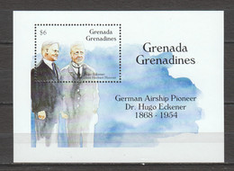 Grenada Grenadines 1993 Mi Block 292 MNH ZEPPELIN - HUGO ECKENER - Zeppelins