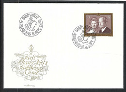 LIECHENSTEIN 1974: FDC "Couple Princier" De Vaduz, Pli - Cartas & Documentos