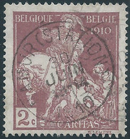 Belgium - Belgique,Belgio,1910 Charity Stamp, 2C -Obliterated - 1910-1911 Caritas