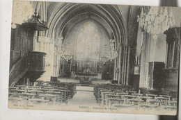 Dangu (27) : L'intérieur De L'église En 1910 PF. - Dangu