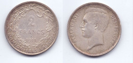 Belgium 2 Francs 1911 (legend In French) - 2 Francs