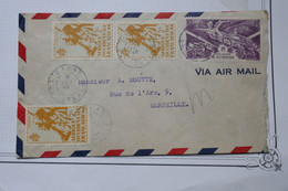 BE15 SENEGAL AOF  BELLE LETTRE  1946  PAR AVION DAKAR  A  MARSEILLE FRANCE +++ +AFFRANCH. INTERESSANT - Covers & Documents