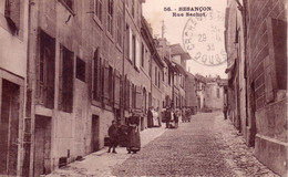 Besançon - La Rue Sachot - Edition CLB, N° 56. Circulée. Bon état. - Besancon