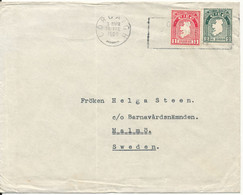 Ireland Cover Sent To Sweden 14-2-1939 (folded Cover) - Storia Postale