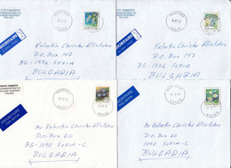 Finland - 4 Letters "FlowersFinland - 4 Letters "Flowers" From Kaskinen To Sofia/Bulgaria - Lettres & Documents