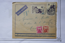 BE15 AOF  SENEGAL   BELLE LETTRE   1946  PAR AVION  DAKAR   A  MARSEILLE FRANCE +2XTAXES+AFFRANCH. INTERESSANT - Cartas & Documentos