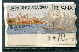 Espagne 2000 - Timbre De Distributeur YT 35 (1/3) (o) Sur Fragment - Dienstmarken