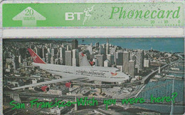 UK, BTA-138, Virgin Atlantic (4) - San Francisco, Airplane, 2 Scans.   CN : 570C - BT Allgemeine