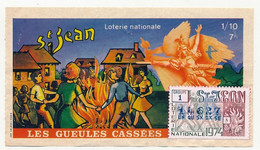 FRANCE - Loterie Nationale - 1/10ème - Les Gueules Cassées  - St Jean - 1974 - Billets De Loterie