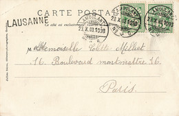 Bahnpost: "AMBULANT/No 6", Stabstempel "Lausanne" (ac5881) - Railway