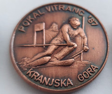 Kranjska Gora Vitranc FIS World Cup In Skiing 1987 Slovenia Pin - Sports D'hiver