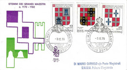 Ordre De Malte, 1979, FDC, Blason - Sovrano Militare Ordine Di Malta