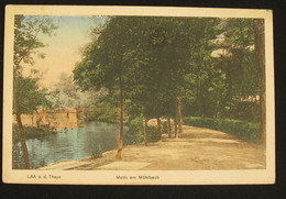 Laa An Der Thaya Promenade Am Mühlbach 1916 With Military Stamp - Laa An Der Thaya