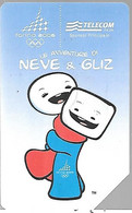 CARTE-ITALIE-MAGNETIQUE-3€-JO-Hiver 2006 TORINO-NEVE & GLIZ-Ex-Exp 31/12/2006-UTILISE TBE-RAR3 - Publieke Thema