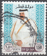 Qatar 1996 Michel 1088 O Cote (2007) 0.80 Euro Emir Hamad Ben Khalifa Al Thani Cachet Rond - Qatar